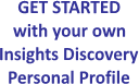 GET STARTED
with your own
Insights Discovery
Personal Profile